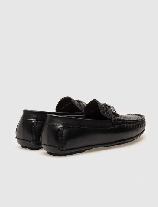 Cabani 010M5823E Erkek %100 Hakiki Deri Sneaker Ayakkabı 1027 Siyah Deri