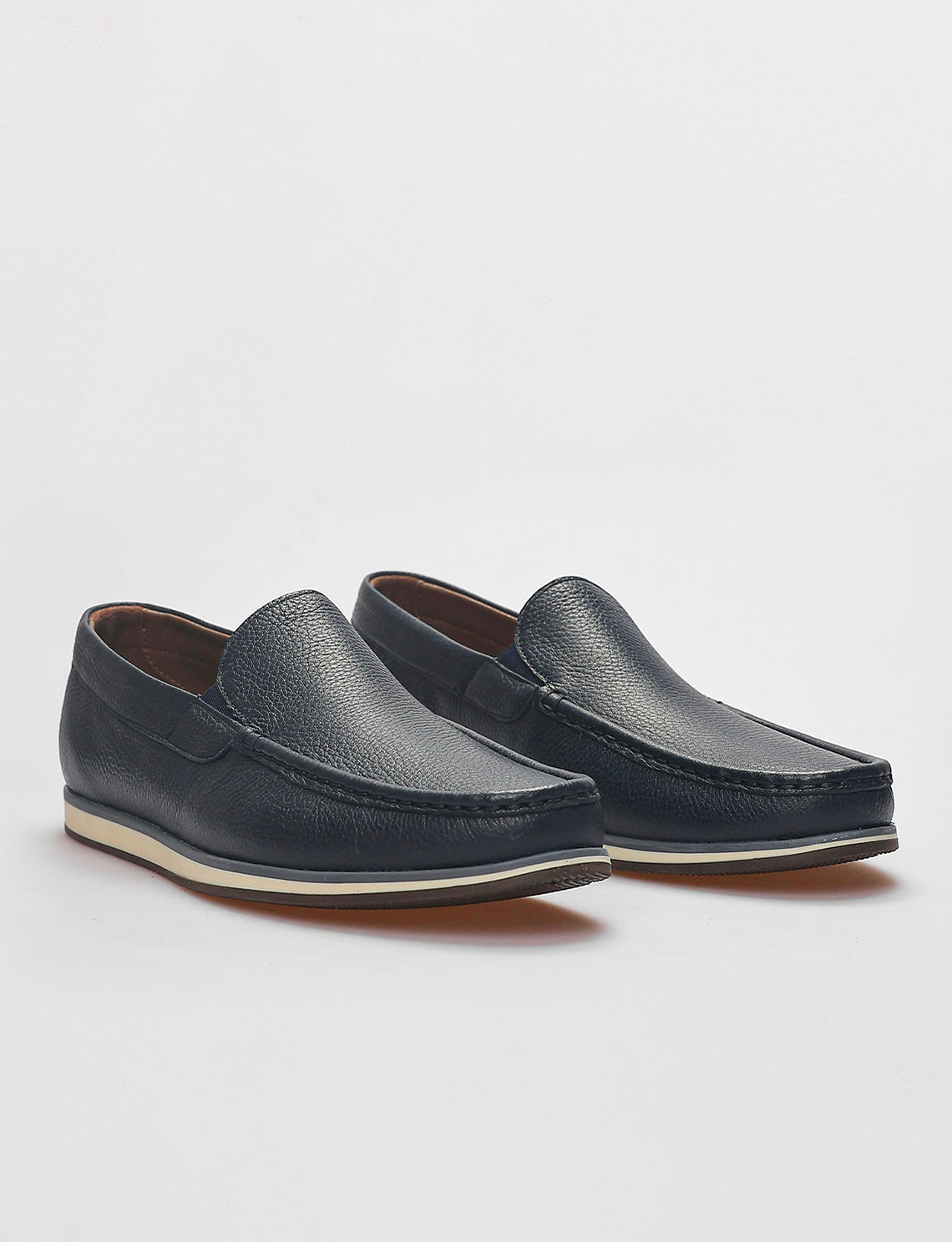 Cabani 276M130 Erkek %100 Hakiki Deri Sneaker Ayakkabı 1116 Lacivert Geyik