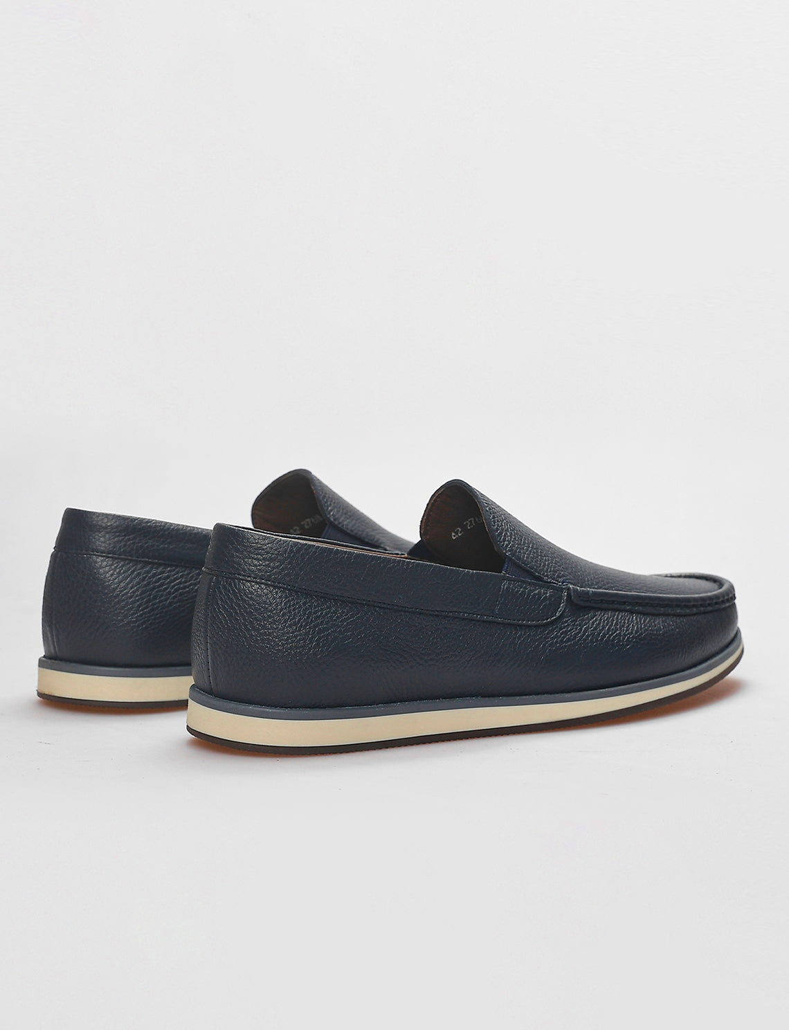Cabani 276M130 Erkek %100 Hakiki Deri Sneaker Ayakkabı 1116 Lacivert Geyik