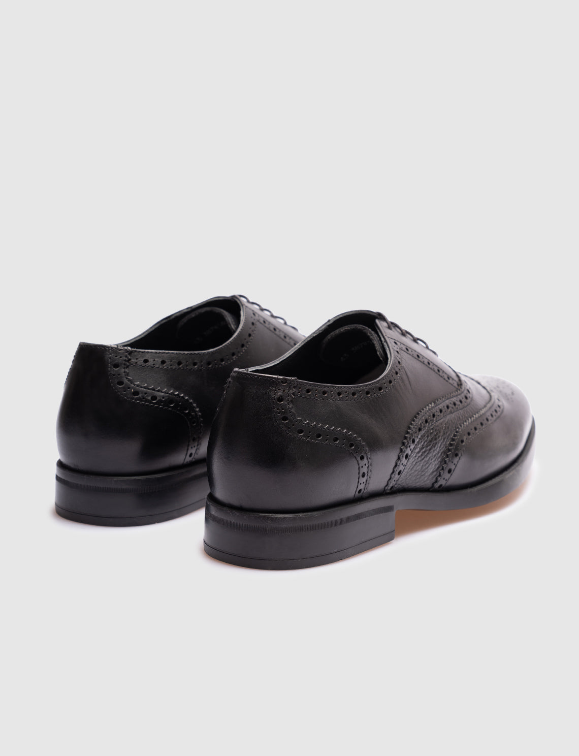 Cabani 387M1403 Erkek %100 Hakiki Deri Sneaker Ayakkabı 411 Siyah Deri-Siyah Geyik