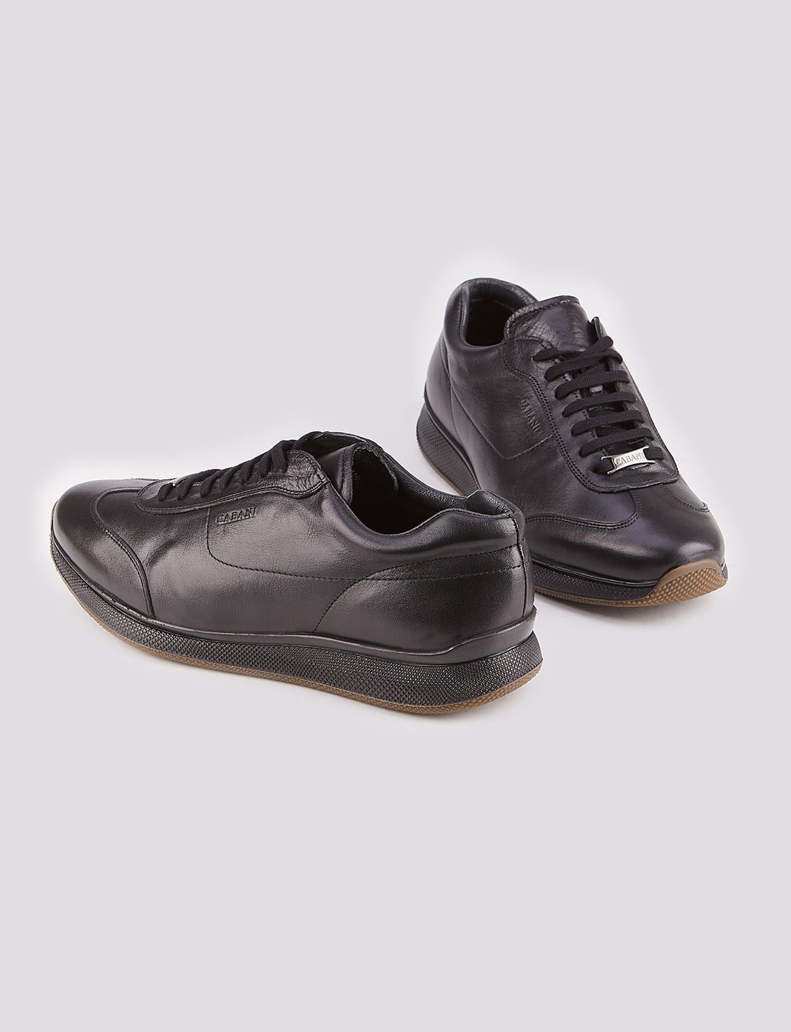 Cabani 492K747 Erkek %100 Hakiki Deri Sneaker Ayakkabı Siyah