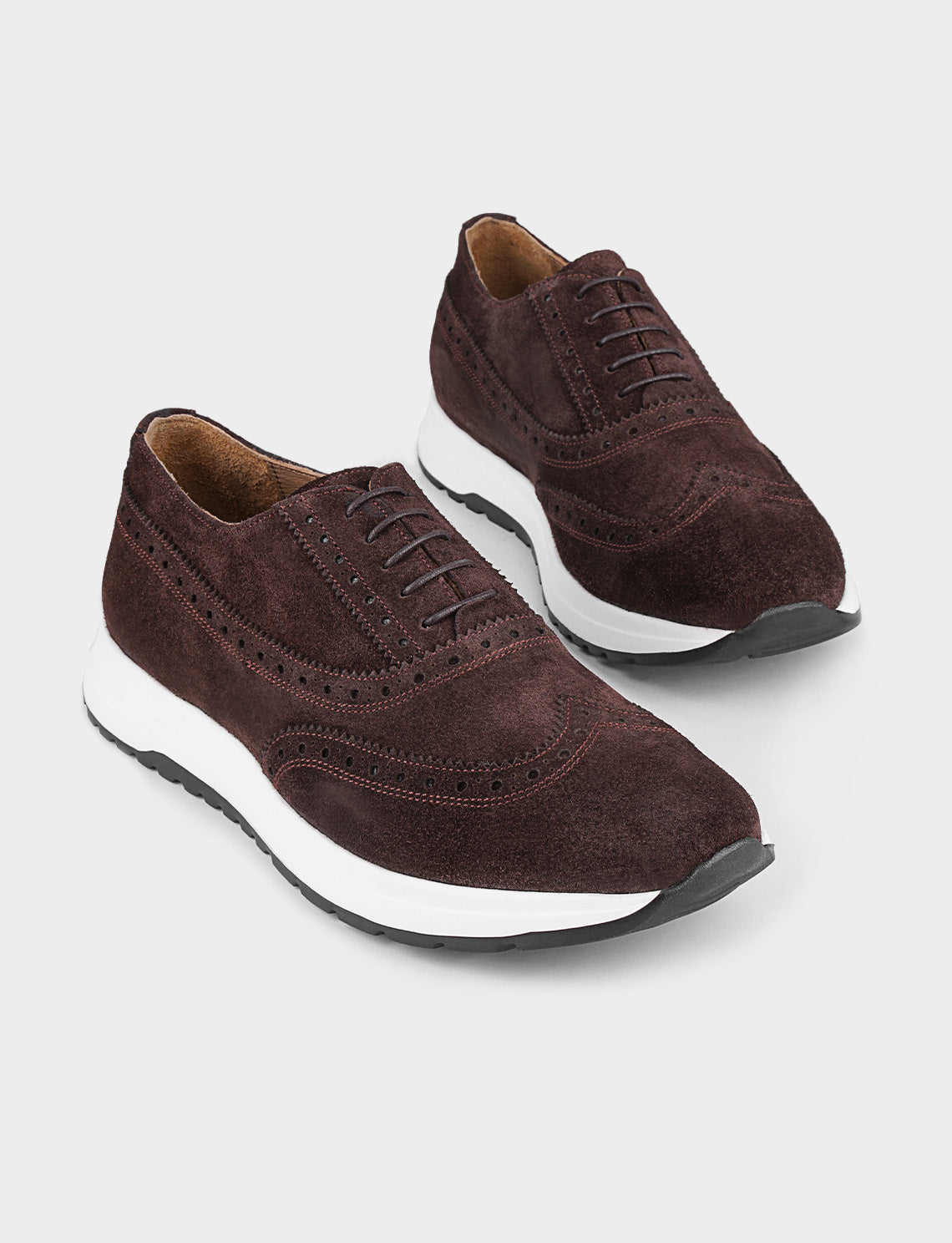 Cabani 520M1549 Erkek Süet Hakiki Deri Sneaker Ayakkabı Kahverengi