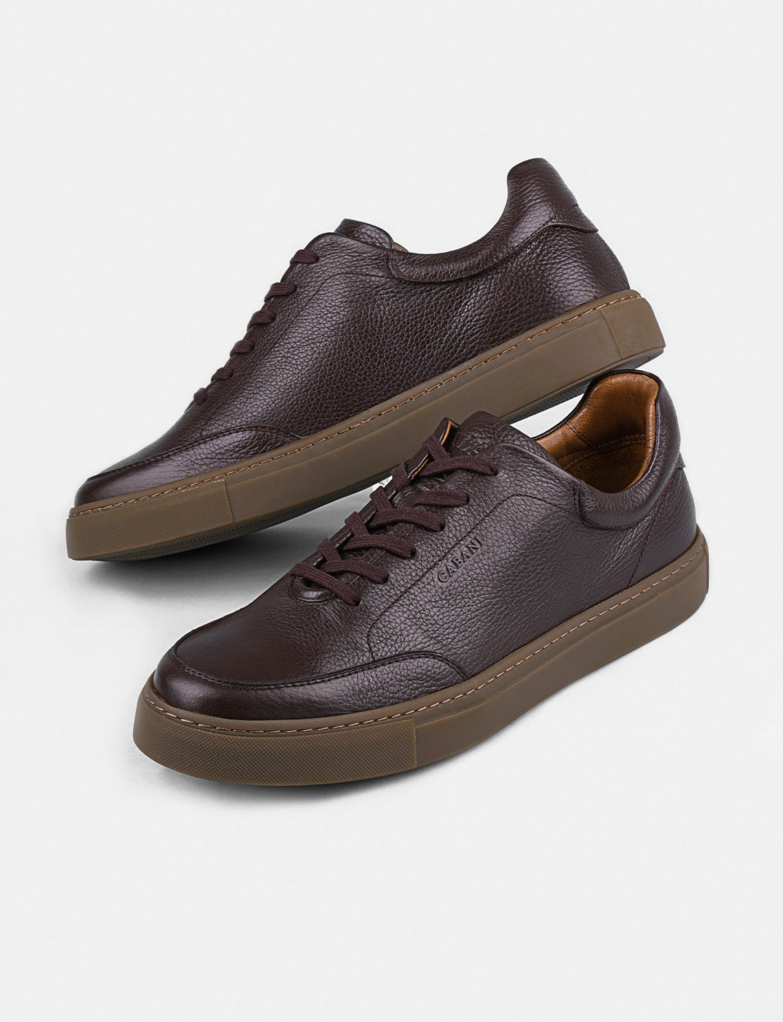 Cabani 518M1545 Erkek %100 Hakiki Deri Sneaker Ayakkabı Kahverengi