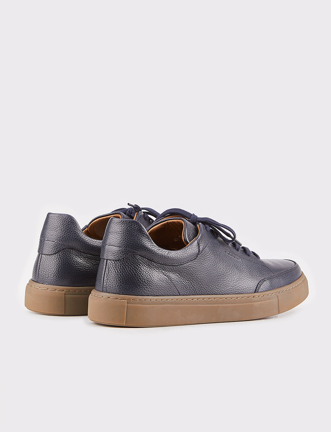 Cabani 518M1545 Erkek %100 Hakiki Deri Sneaker Ayakkabı Lacivert