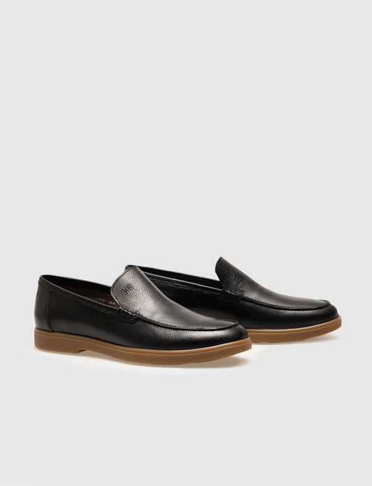 Cabani 512M1532 Erkek %100 Hakiki Deri Sneaker Ayakkabı 464 Siyah Ufak Kırma