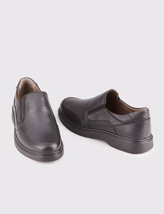 Cabani 381 Erkek %100 Hakiki Deri Günlük Ayakkabı Siyah