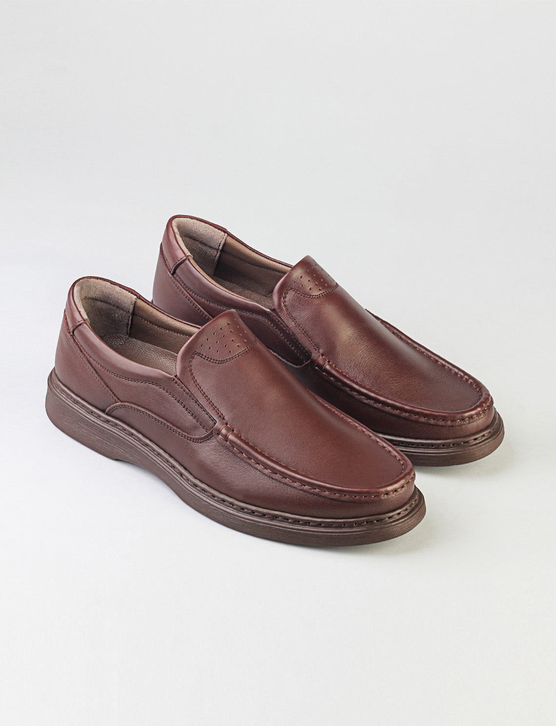 Cabani 380 Erkek %100 Hakiki Deri Günlük Ayakkabı Kahverengi