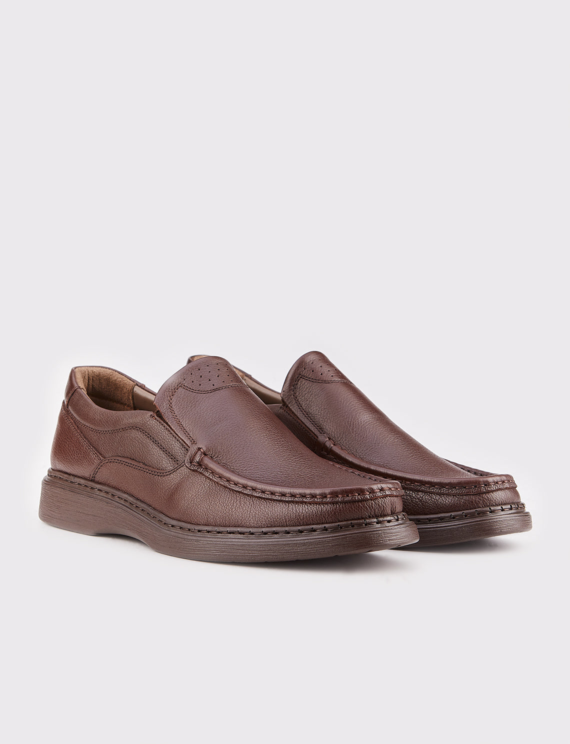 Cabani 380 Erkek %100 Hakiki Deri Günlük Ayakkabı Kahve Floter