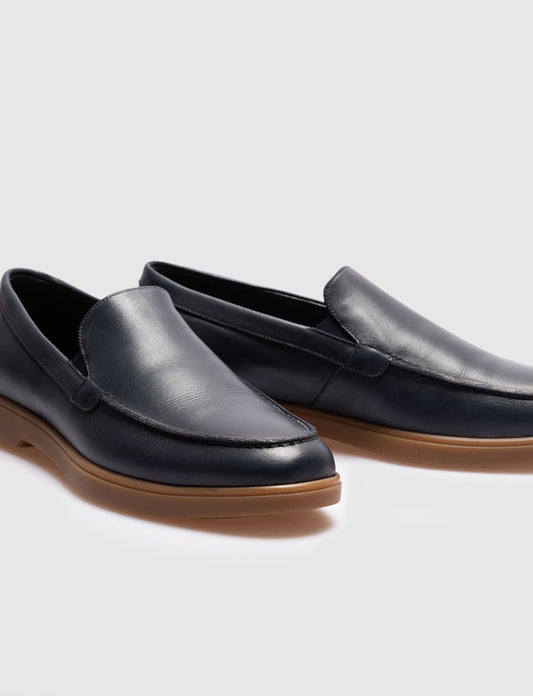 Cabani 512M003 Erkek %100 Hakiki Deri Sneaker Ayakkabı 1032 Royce Lacivert