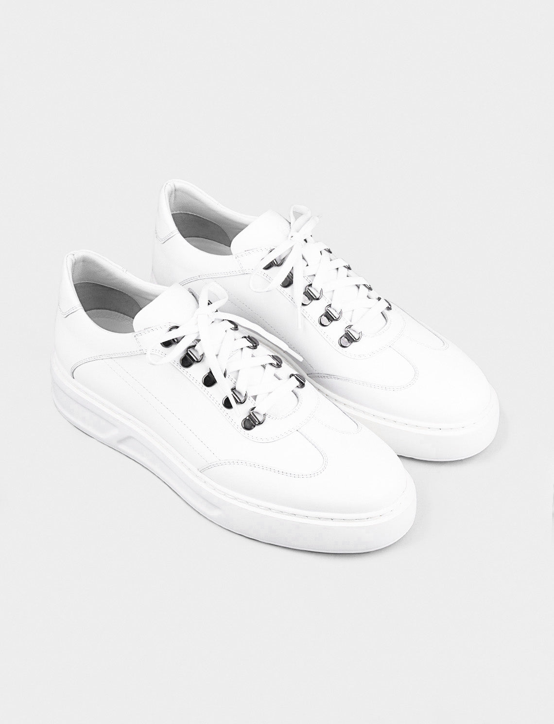 Cabani 5981 Erkek %100 Hakiki Deri Günlük Ayakkabı Beyaz