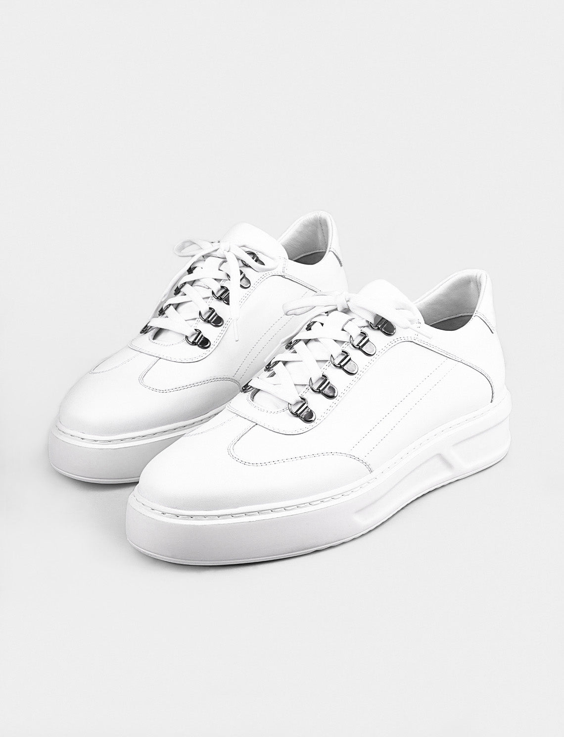 Cabani 5981 Erkek %100 Hakiki Deri Günlük Ayakkabı Beyaz