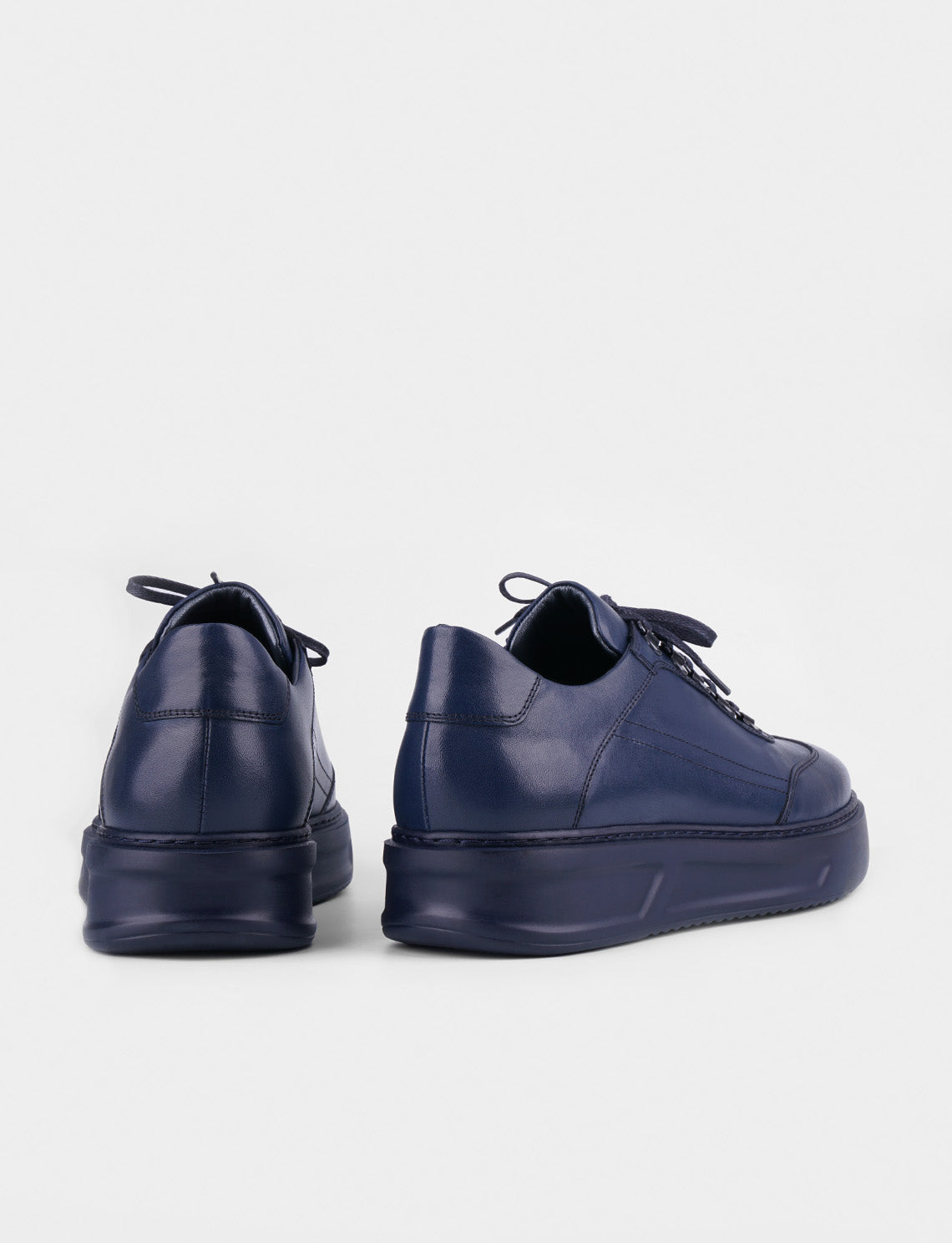 Cabani 5981 Erkek %100 Hakiki Deri Günlük Ayakkabı Lacivert