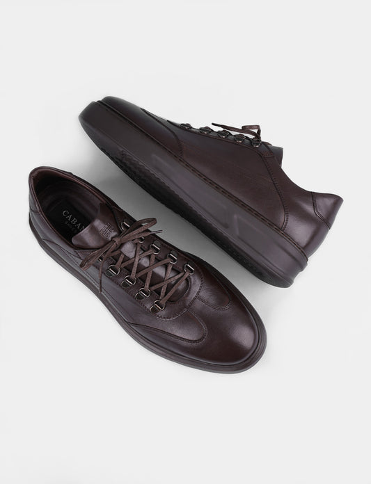 Cabani 5981 Erkek %100 Hakiki Deri Günlük Ayakkabı Kahve Antik