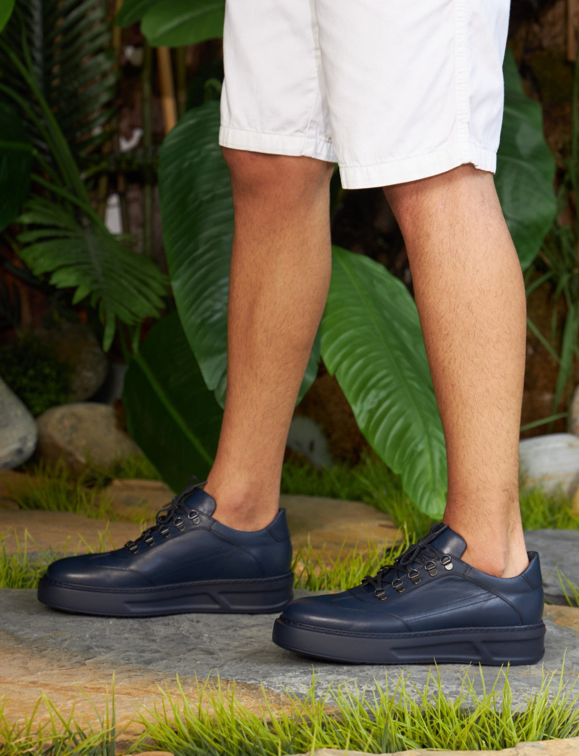 Cabani 5981 Erkek %100 Hakiki Deri Günlük Ayakkabı Lacivert