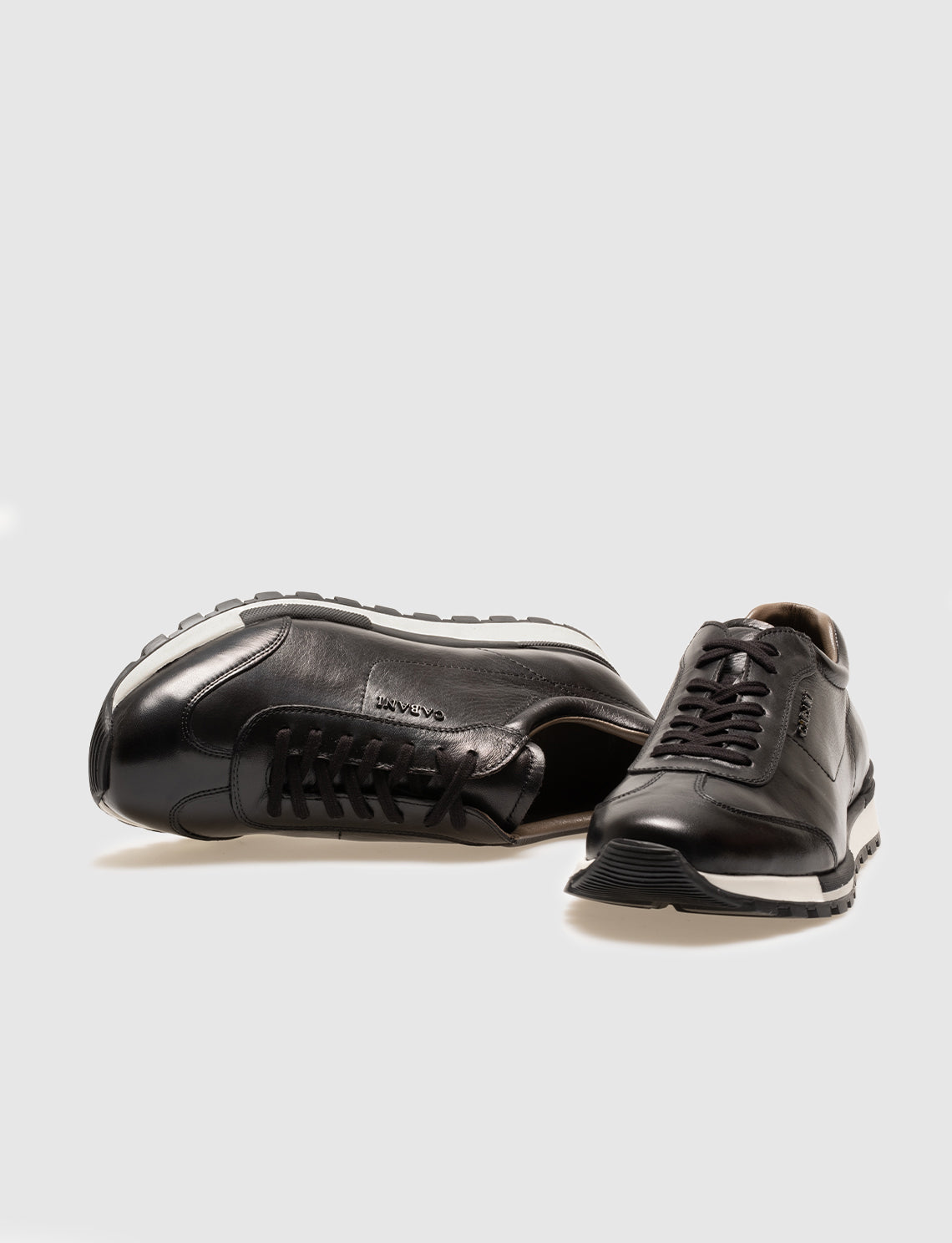 Cabani 460M747 Erkek %100 Hakiki Deri Sneaker Ayakkabı Siyah