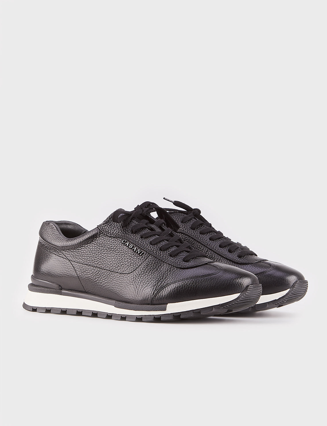 Cabani 460M747 Erkek %100 Hakiki Deri Sneaker Ayakkabı Siyah