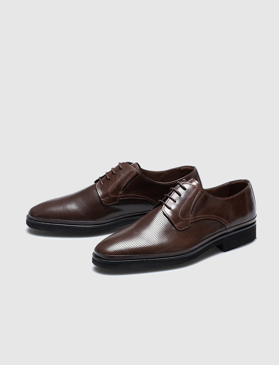 Cabani 8155 Erkek %100 Hakiki Deri Klasik Ayakkabı Kahverengi