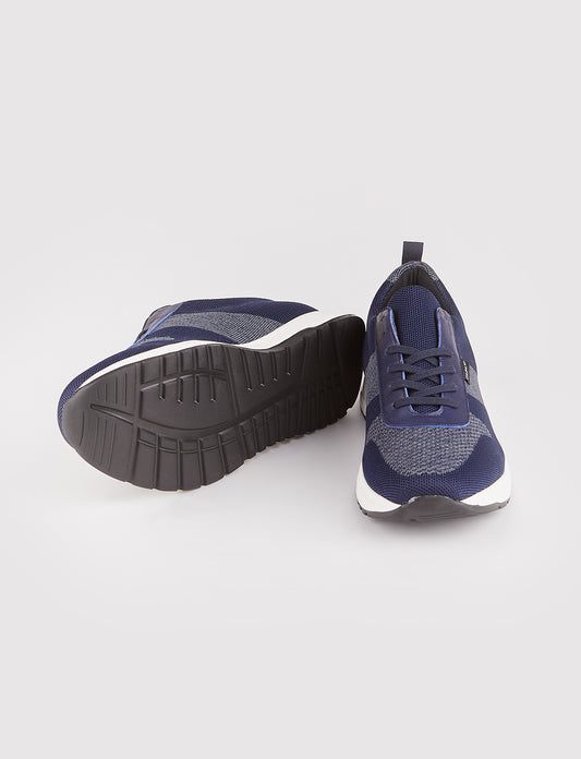 Cabani 520B1553 Erkek Triko Sneaker Ayakkabı 1093 Lacivert Triko-Füme Triko