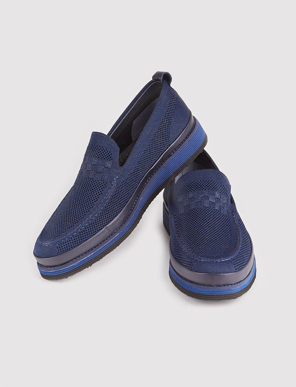 Cabani 865 Erkek Triko Sneaker Ayakkabı Lacivert