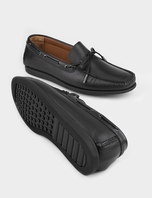 Cabani 531M492 Erkek %100 Hakiki Deri Sneaker Ayakkabı 464 Siyah Ufak Kırma