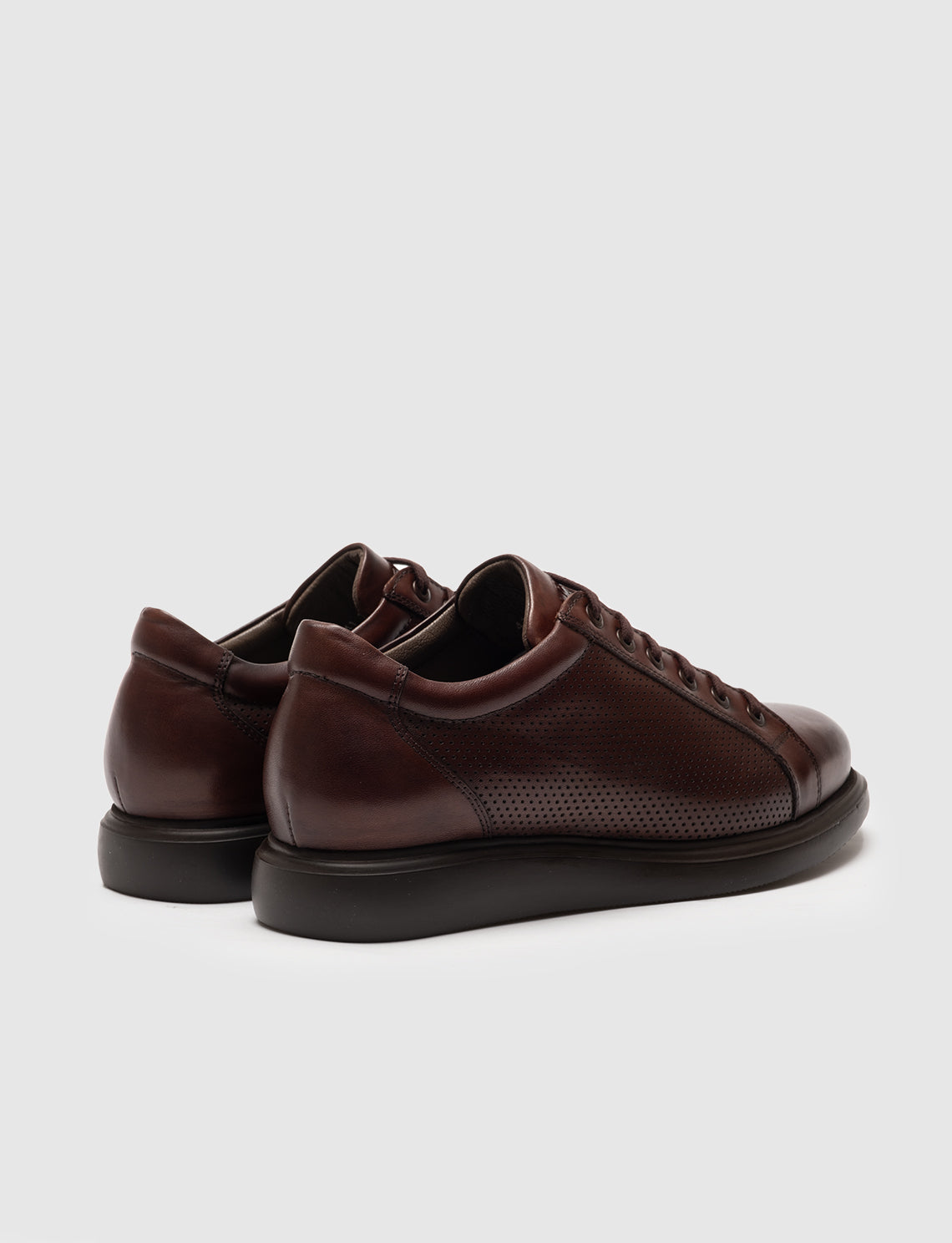 Cabani 114M995B Erkek %100 Hakiki Deri Sneaker Ayakkabı 691 Kahve Sannetta