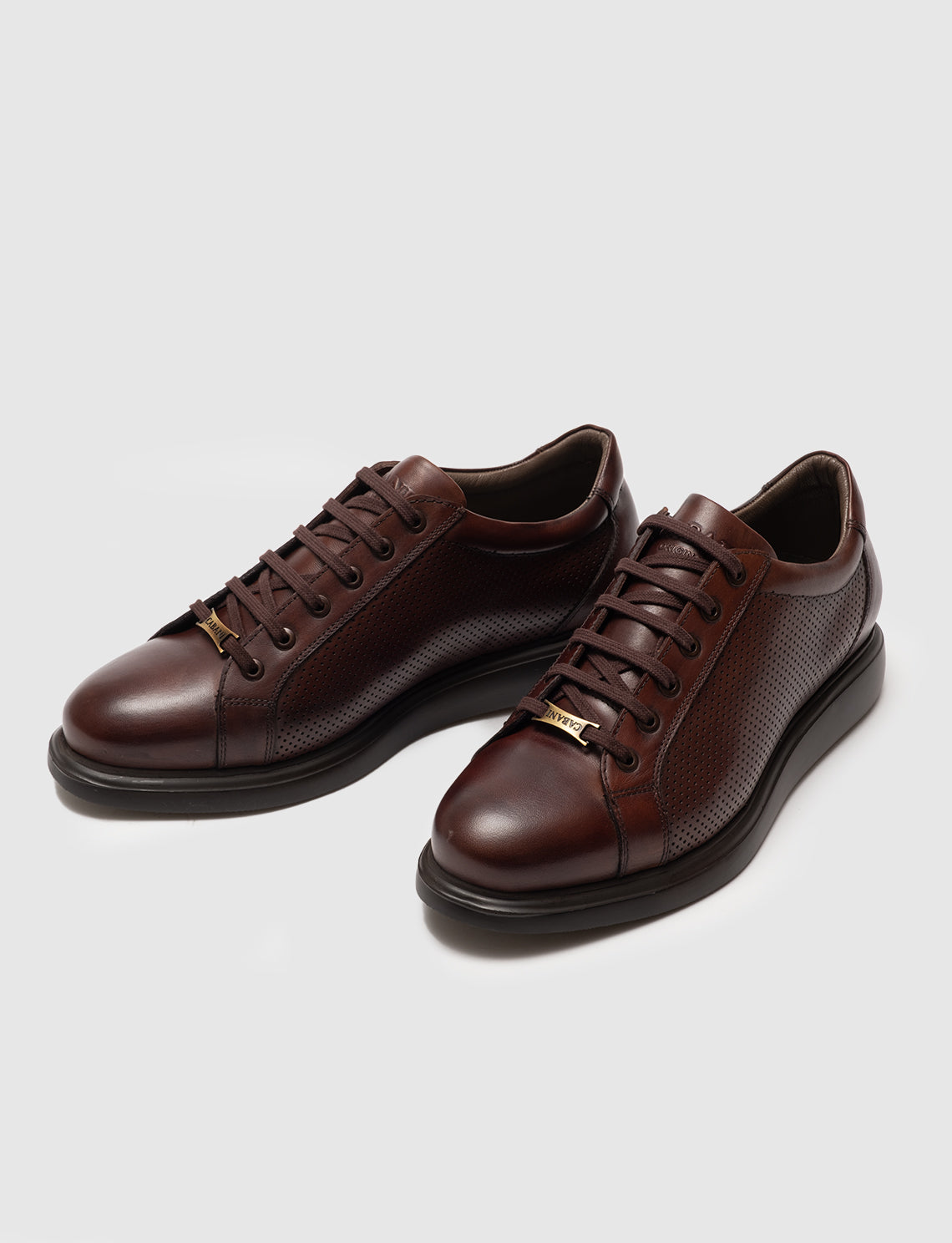 Cabani 114M995B Erkek %100 Hakiki Deri Sneaker Ayakkabı 691 Kahve Sannetta