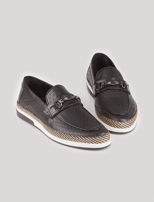 Cabani 3935 Erkek %100 Hakiki Deri Sneaker Ayakkabı Siyah Fsn - Siyah Deri