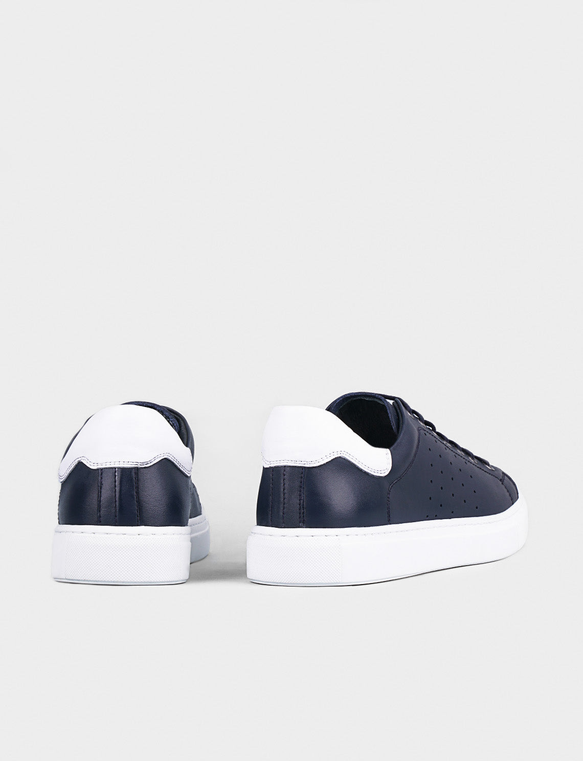 Cabani 518M366 Erkek %100 Hakiki Deri Sneaker Ayakkabı Lacivert