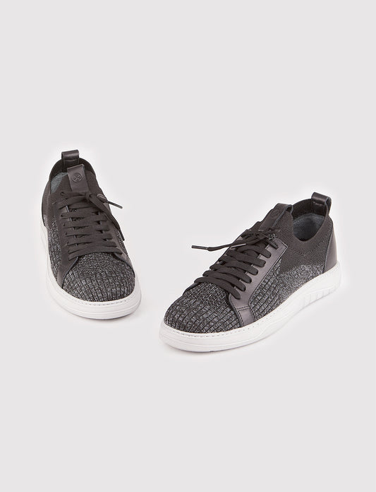Cabani F-3 Erkek Triko Sneaker Ayakkabı Antrasit Triko