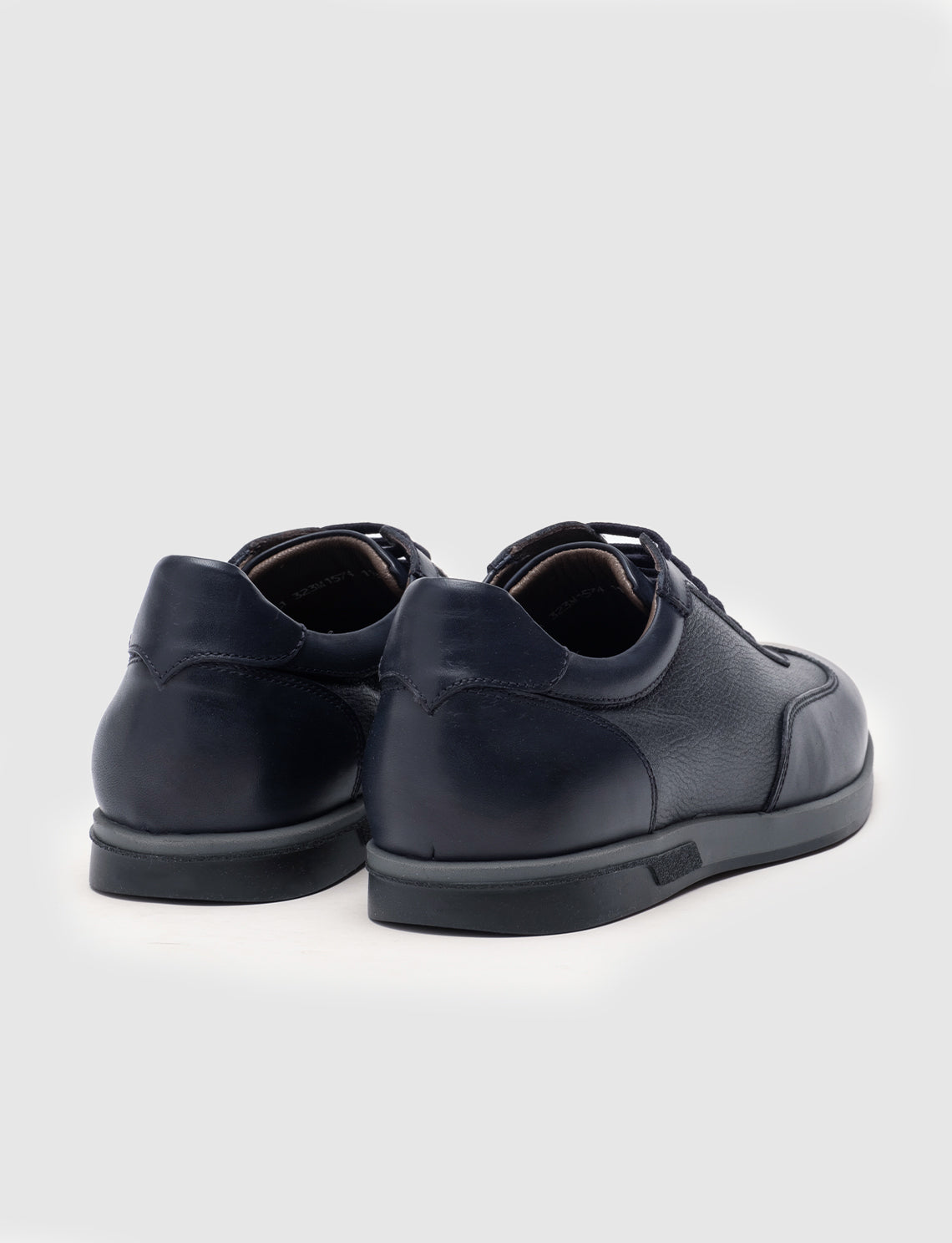 Cabani 323M1574 Erkek %100 Hakiki Deri Sneaker Ayakkabı Lacivert