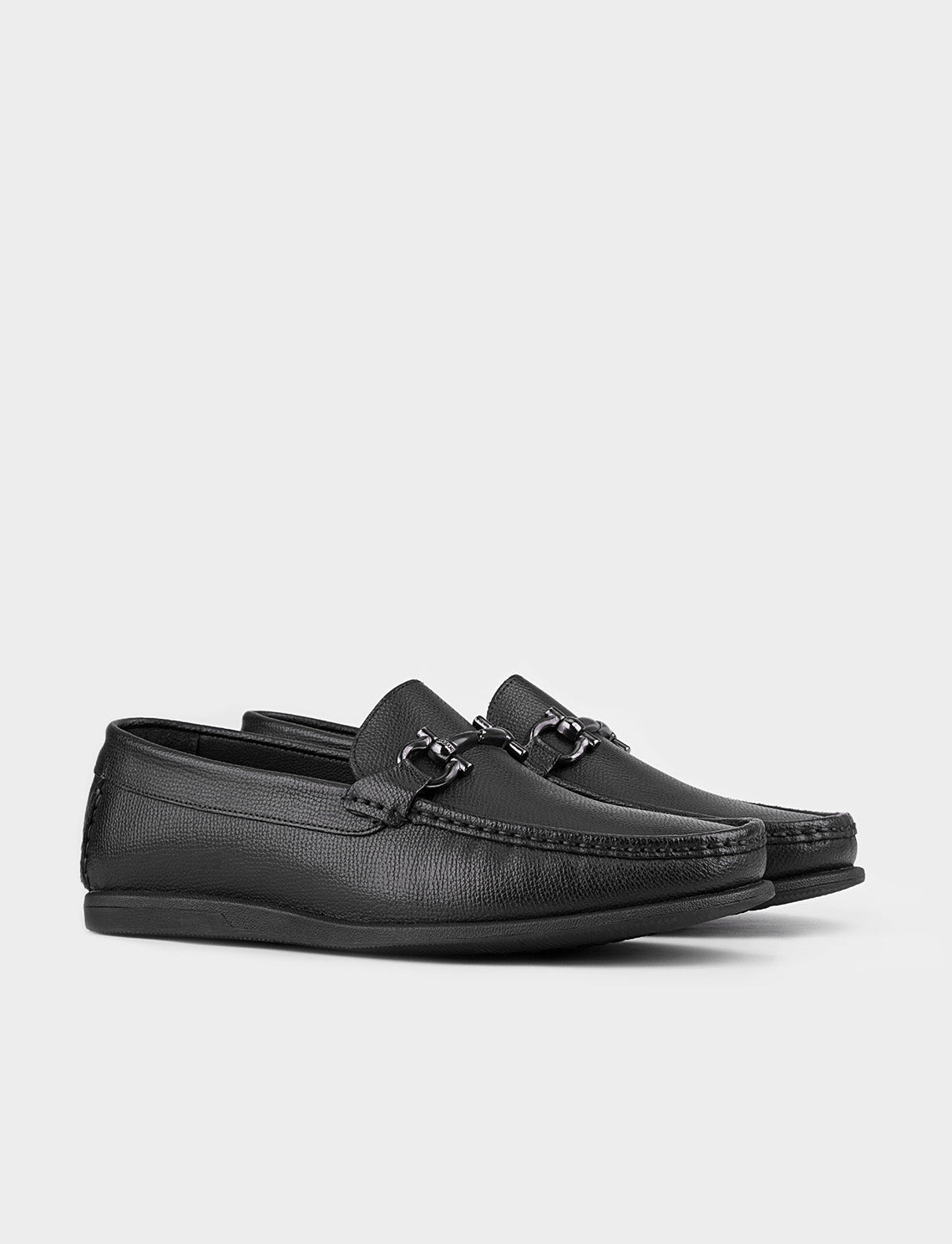 Cabani 531M823 Erkek %100 Hakiki Deri Sneaker Ayakkabı 956 Siyah İthal Vuitton Baskılı-Siyah Antik