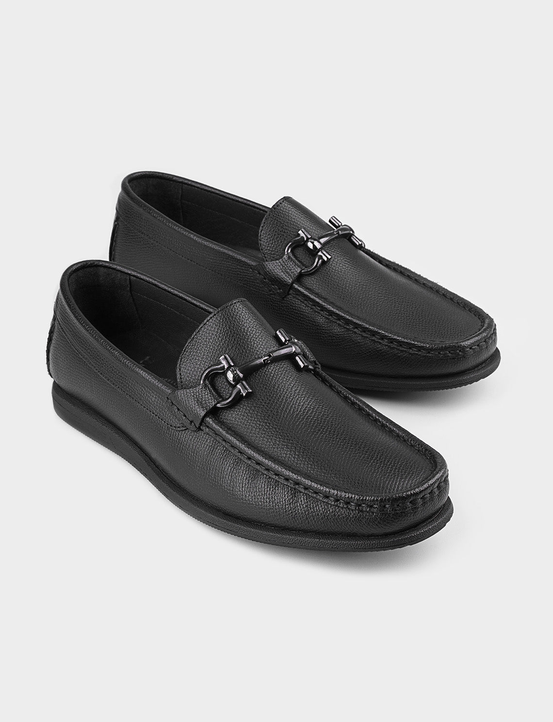 Cabani 531M823 Erkek %100 Hakiki Deri Sneaker Ayakkabı 956 Siyah İthal Vuitton Baskılı-Siyah Antik