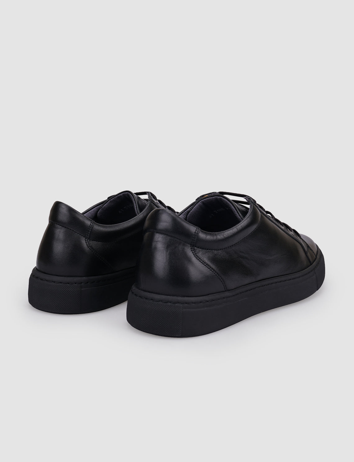 Cabani 518B995 Erkek %100 Hakiki Deri Sneaker Ayakkabı Siyah