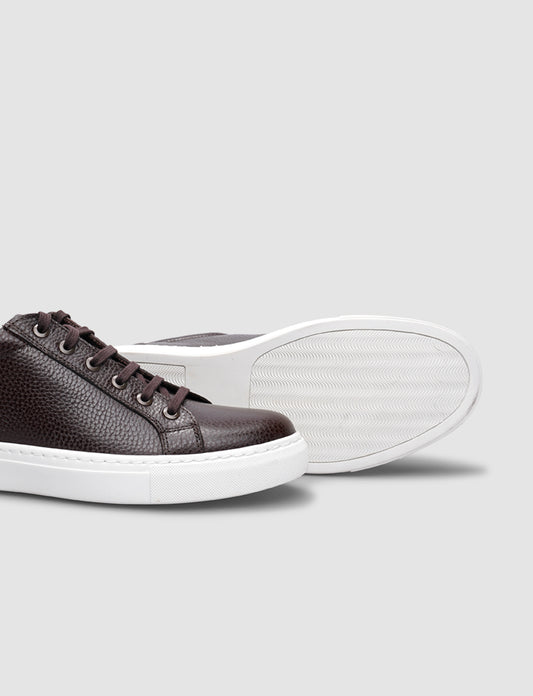 Cabani 518B995 Erkek %100 Hakiki Deri Sneaker Ayakkabı 327 Kahve Kırma Floter