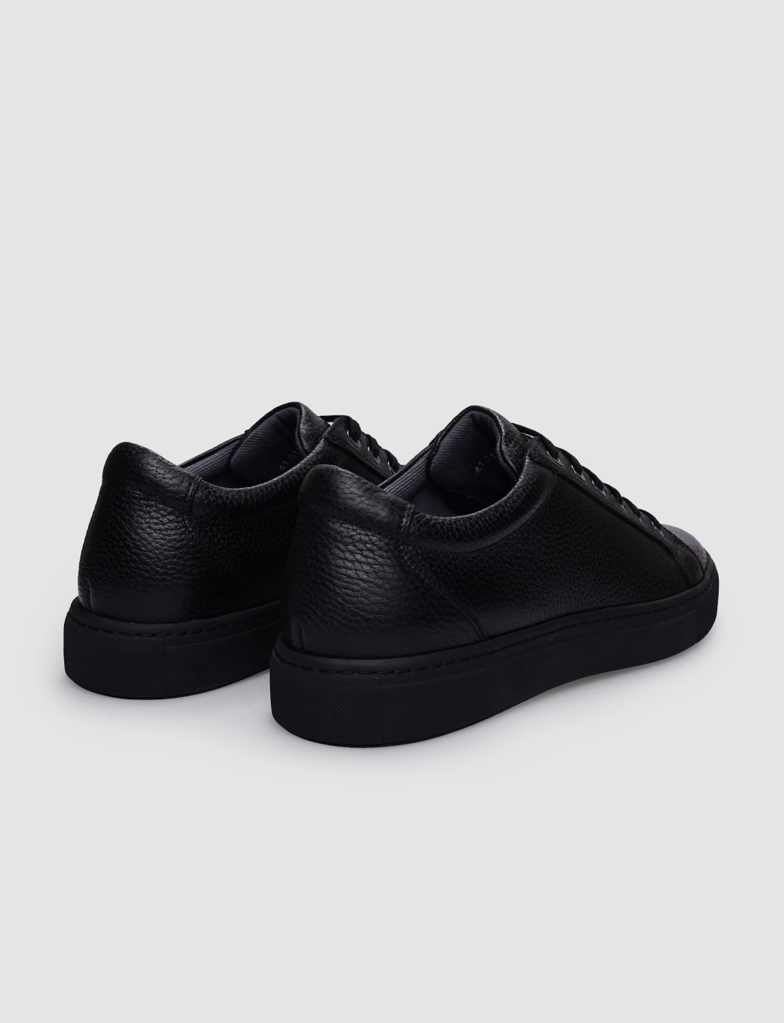 Cabani 518B995 Erkek %100 Hakiki Deri Sneaker Ayakkabı 011 Siyah Kırma- Siyah Taban