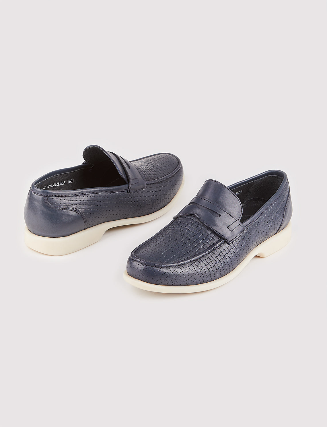 Cabani 121M1417A Erkek %100 Hakiki Deri Sneaker Ayakkabı Lacivert