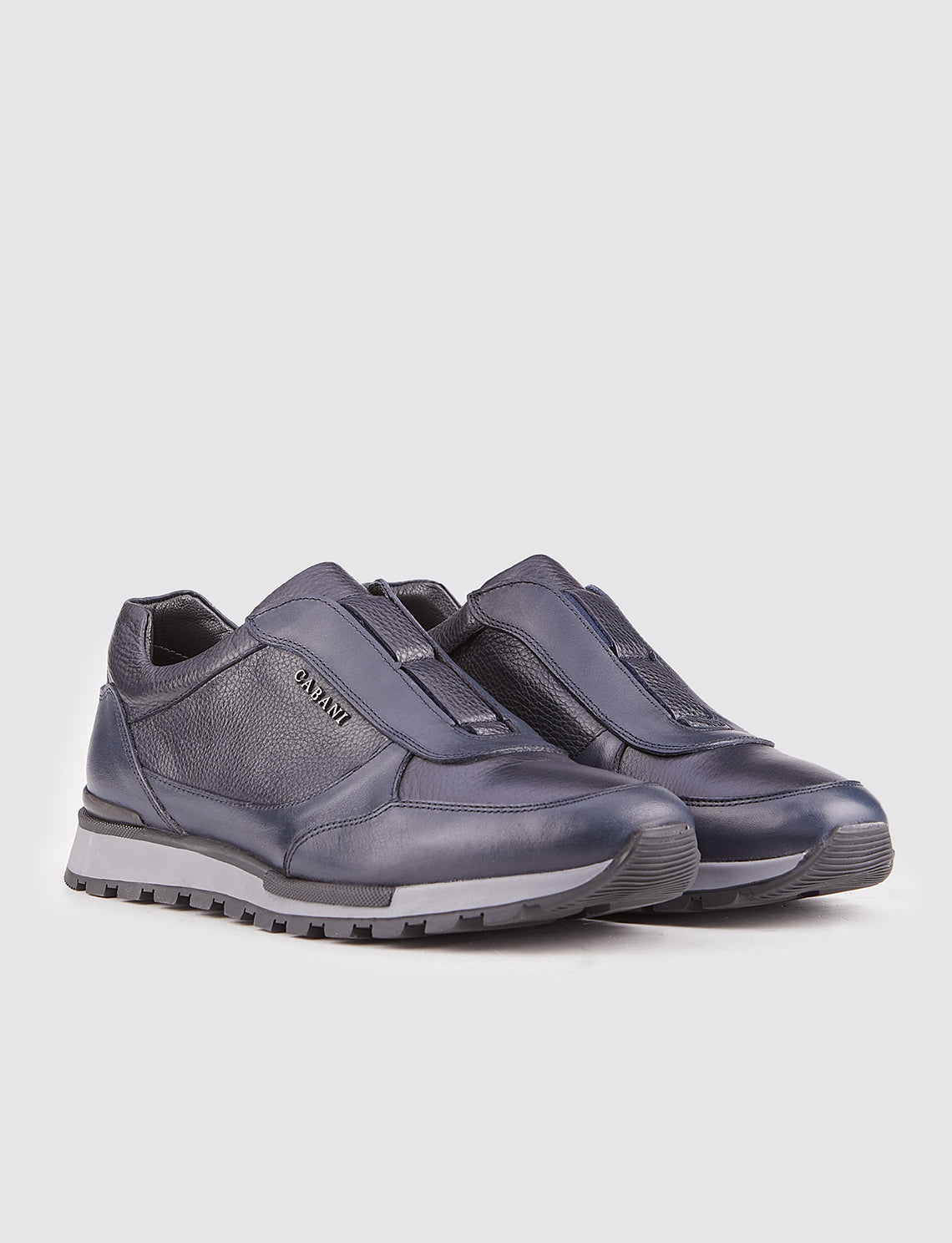 Cabani 460C1579 Erkek %100 Hakiki Deri Sneaker Ayakkabı Lacivert
