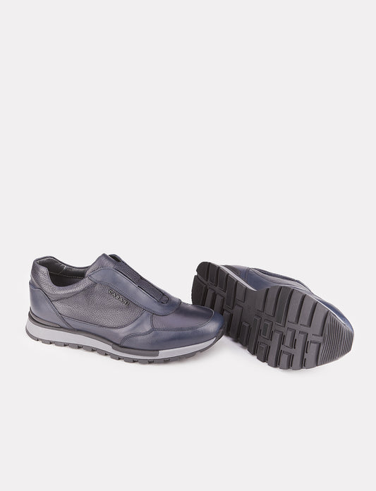 Cabani 460C1579 Erkek %100 Hakiki Deri Sneaker Ayakkabı 1134 Laci Napa-Laci geyik