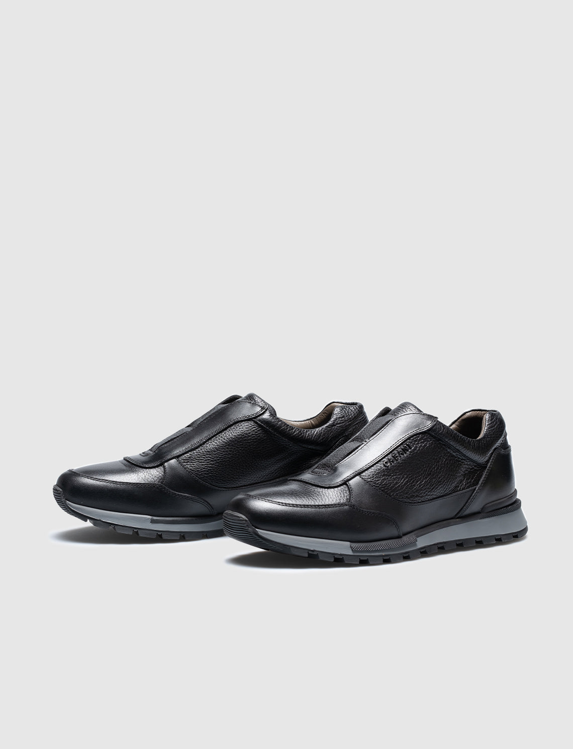 Cabani 460C1579 Erkek %100 Hakiki Deri Sneaker Ayakkabı Siyah