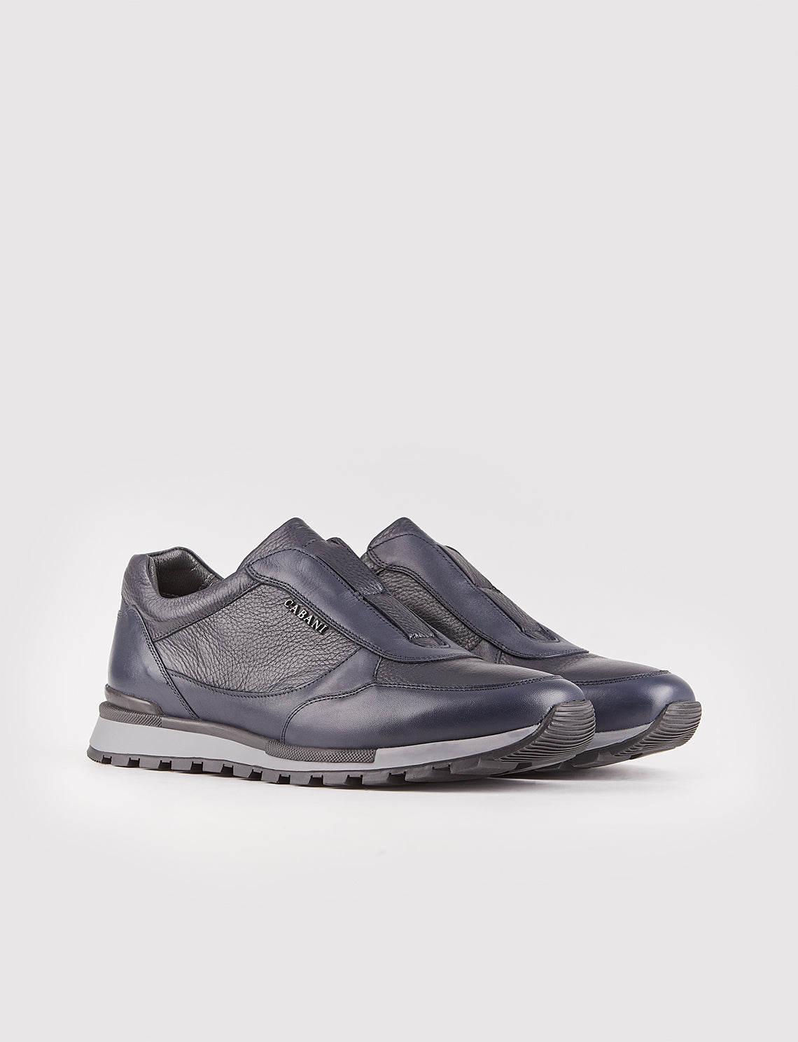 Cabani 460C1579 Erkek %100 Hakiki Deri Sneaker Ayakkabı Lacivert