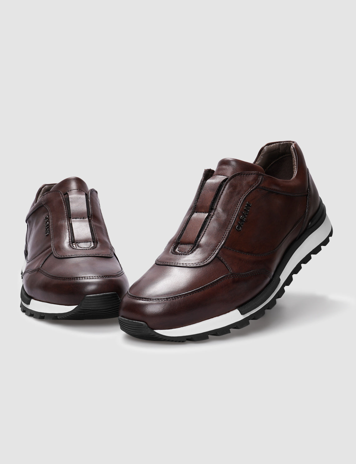 Cabani 460C1579 Erkek %100 Hakiki Deri Sneaker Ayakkabı Kahverengi