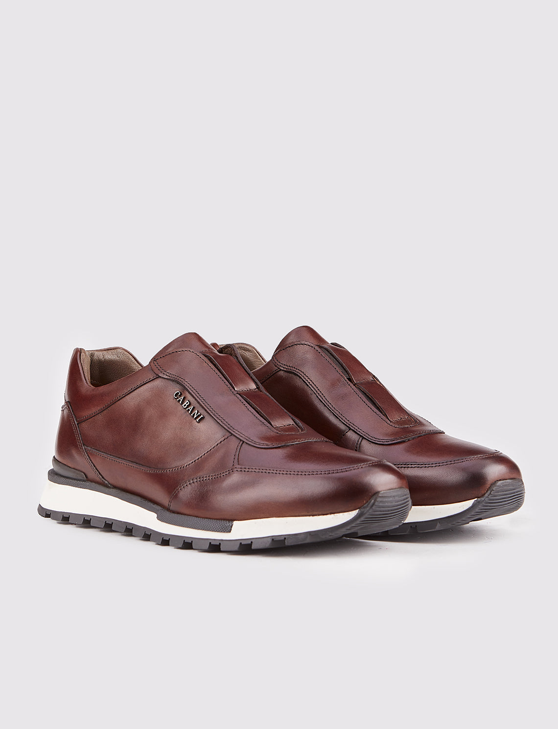 Cabani 460C1579 Erkek %100 Hakiki Deri Sneaker Ayakkabı Kahverengi