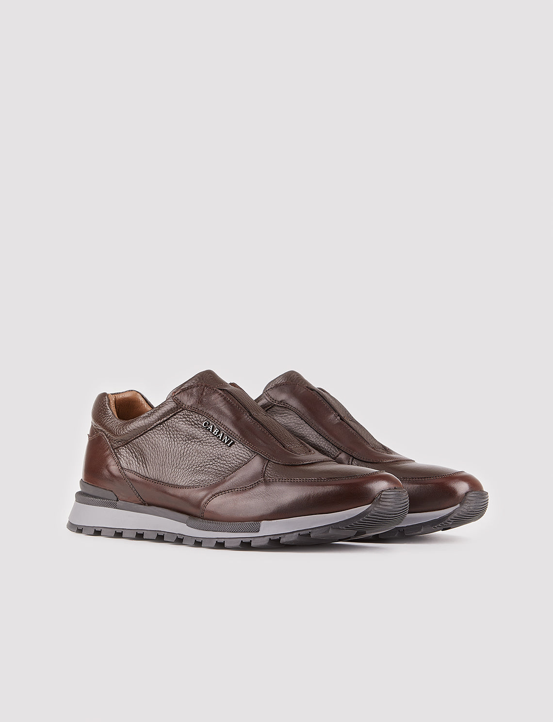 Cabani 460C1579 Erkek %100 Hakiki Deri Sneaker Ayakkabı Kahverengi