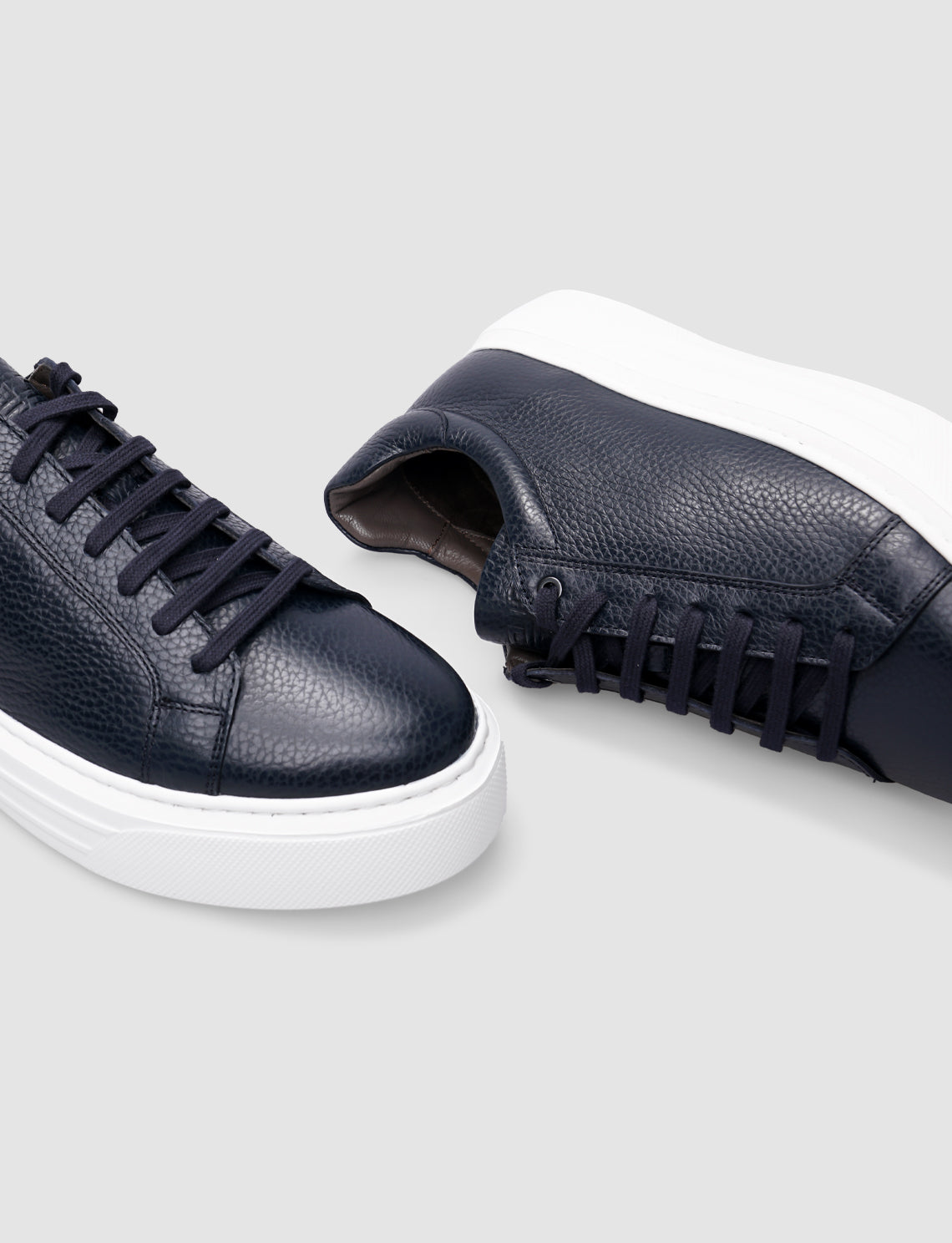 Cabani 509M1495 Erkek %100 Hakiki Deri Sneaker Ayakkabı Lacivert