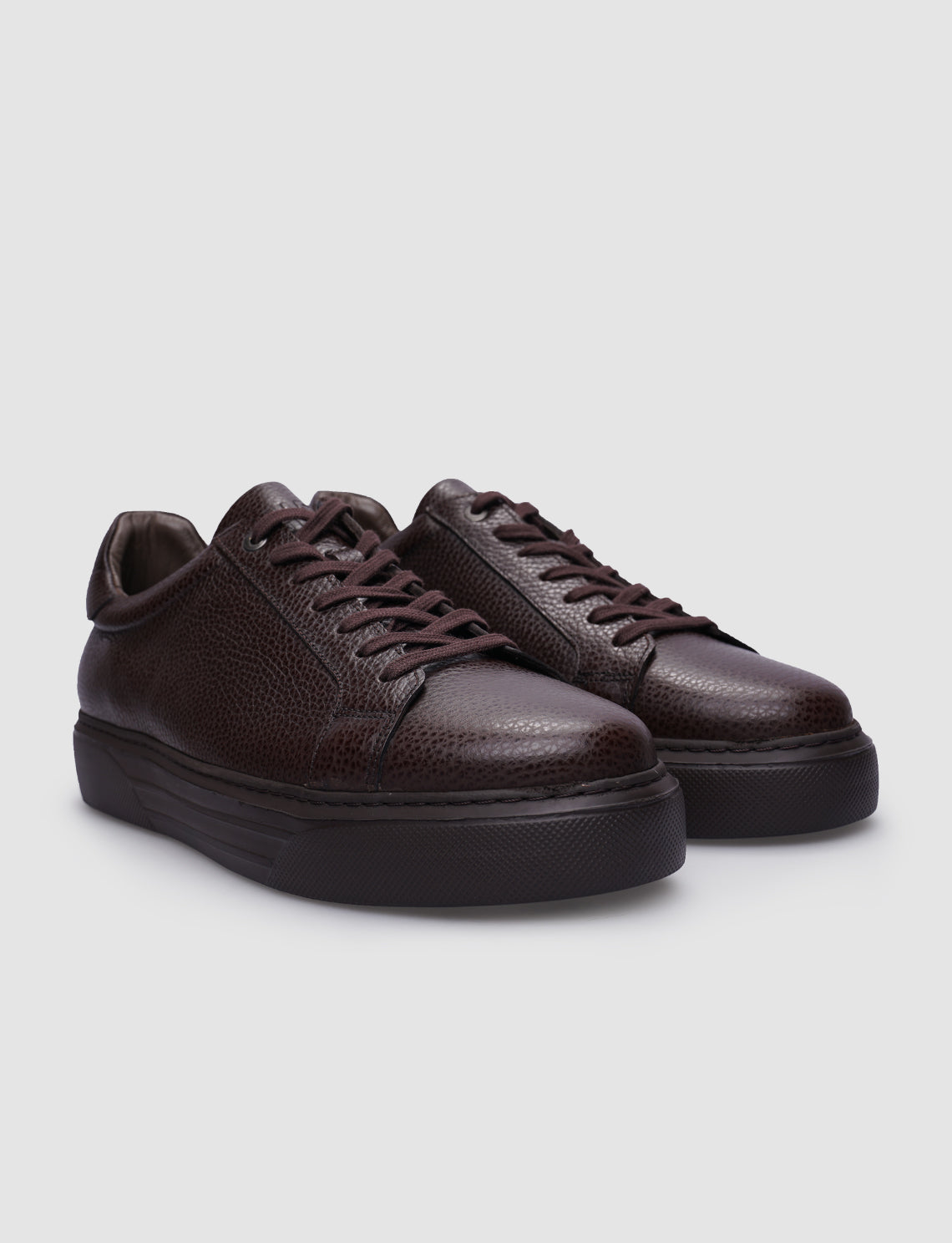Cabani 509M1495 Erkek %100 Hakiki Deri Sneaker Ayakkabı 327 Kahve Kırma Floter