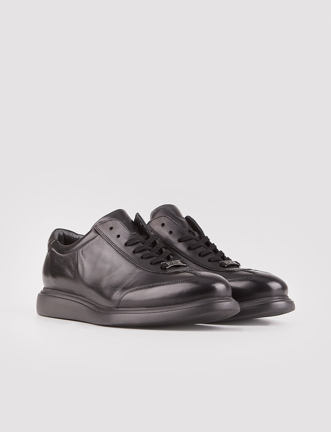 Cabani 114M455 Erkek %100 Hakiki Deri Sneaker Ayakkabı Siyah