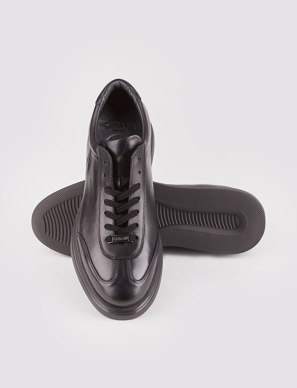 Cabani 114M455 Erkek %100 Hakiki Deri Sneaker Ayakkabı Siyah