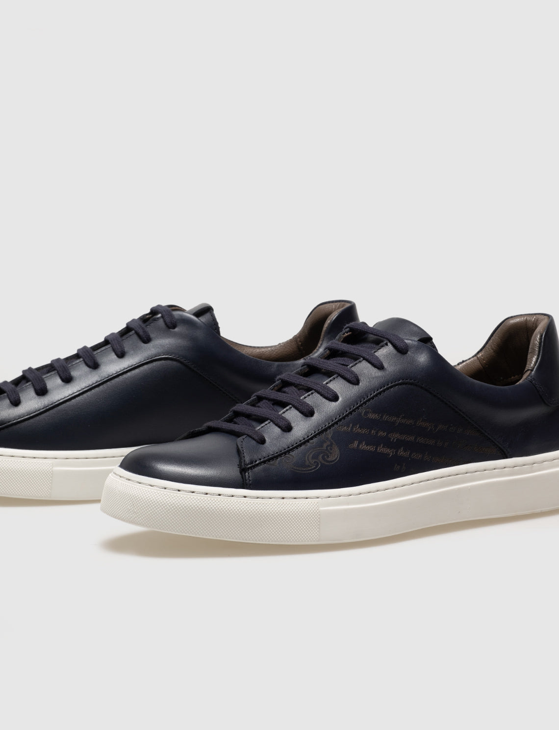 Cabani 518M1619 Erkek %100 Hakiki Deri Sneaker Ayakkabı Lacivert