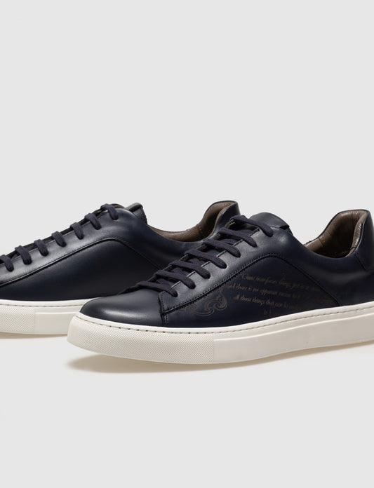 Cabani 518M1619 Erkek %100 Hakiki Deri Sneaker Ayakkabı 1210 Lacivert Sanetta