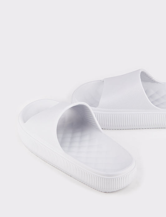 CEOX EZ0094.01 Kadın PU Günlük Terlik Gri-Pu